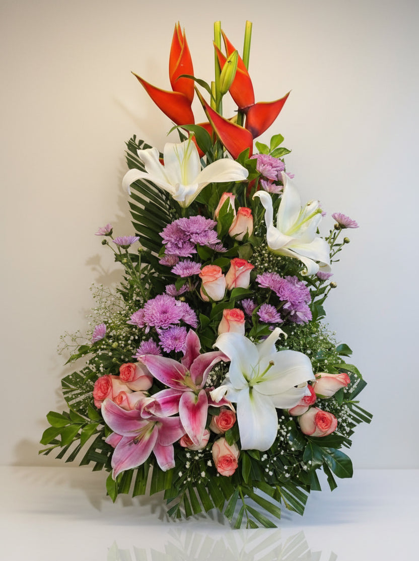 Opulent Lily & Rose Arrangement