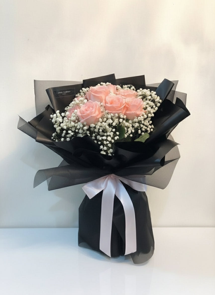 Blush Noir Luxury Bouquet