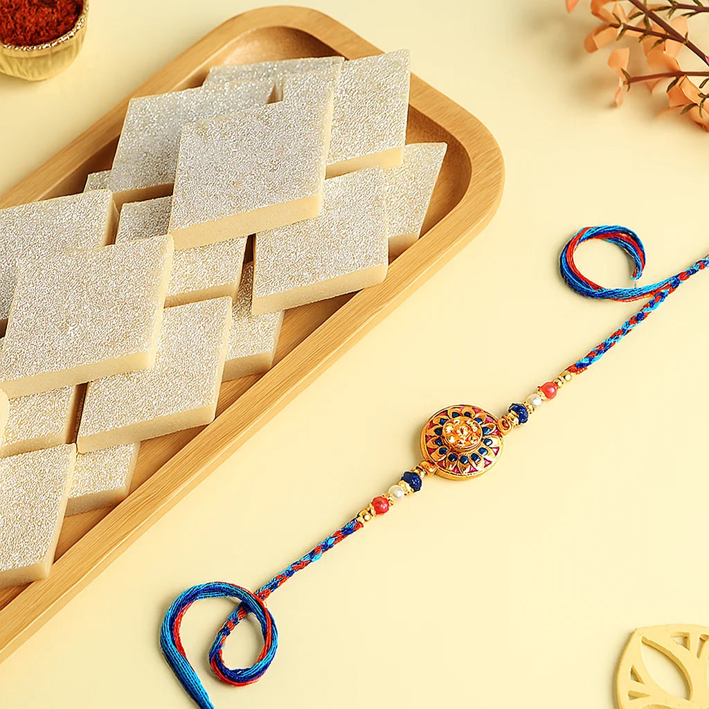 Rakhi with Kaju Barfi